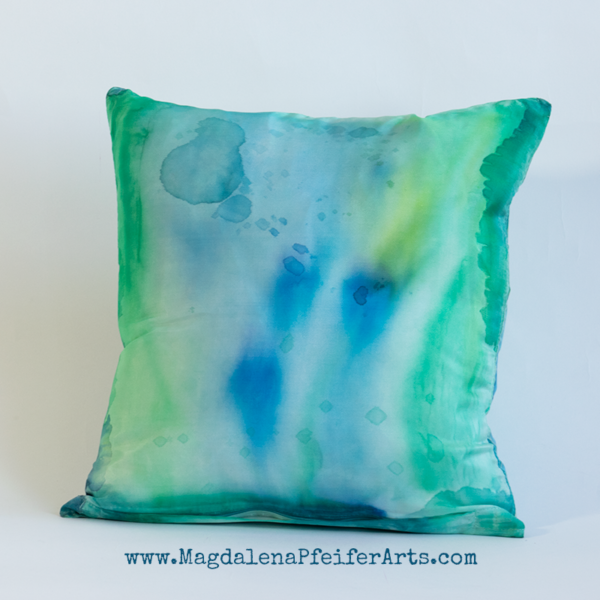 002 Jedwabna poduszka Morskie Koty / Silk Cushion Sea Cats - obrazek 2