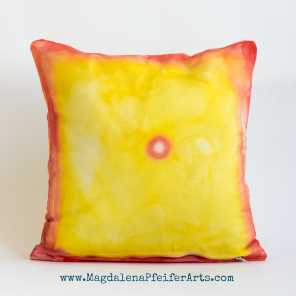 010 Jedwabna poduszka Słoneczny Budda / Silk Cushion Sunny Buddha - obrazek 2